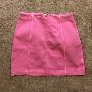 Free People Pink Mini Skirt Size 6! Never Worn!!